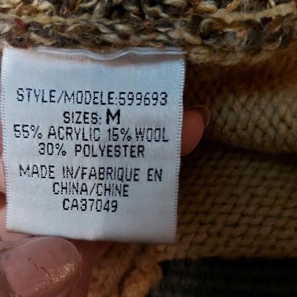 Fairygrunge Asymmetric Sweater Size Medium Mixed Knit Whimsigoth Y2K - Picture 12 of 14